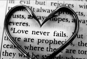 Love Never Fails, valentine